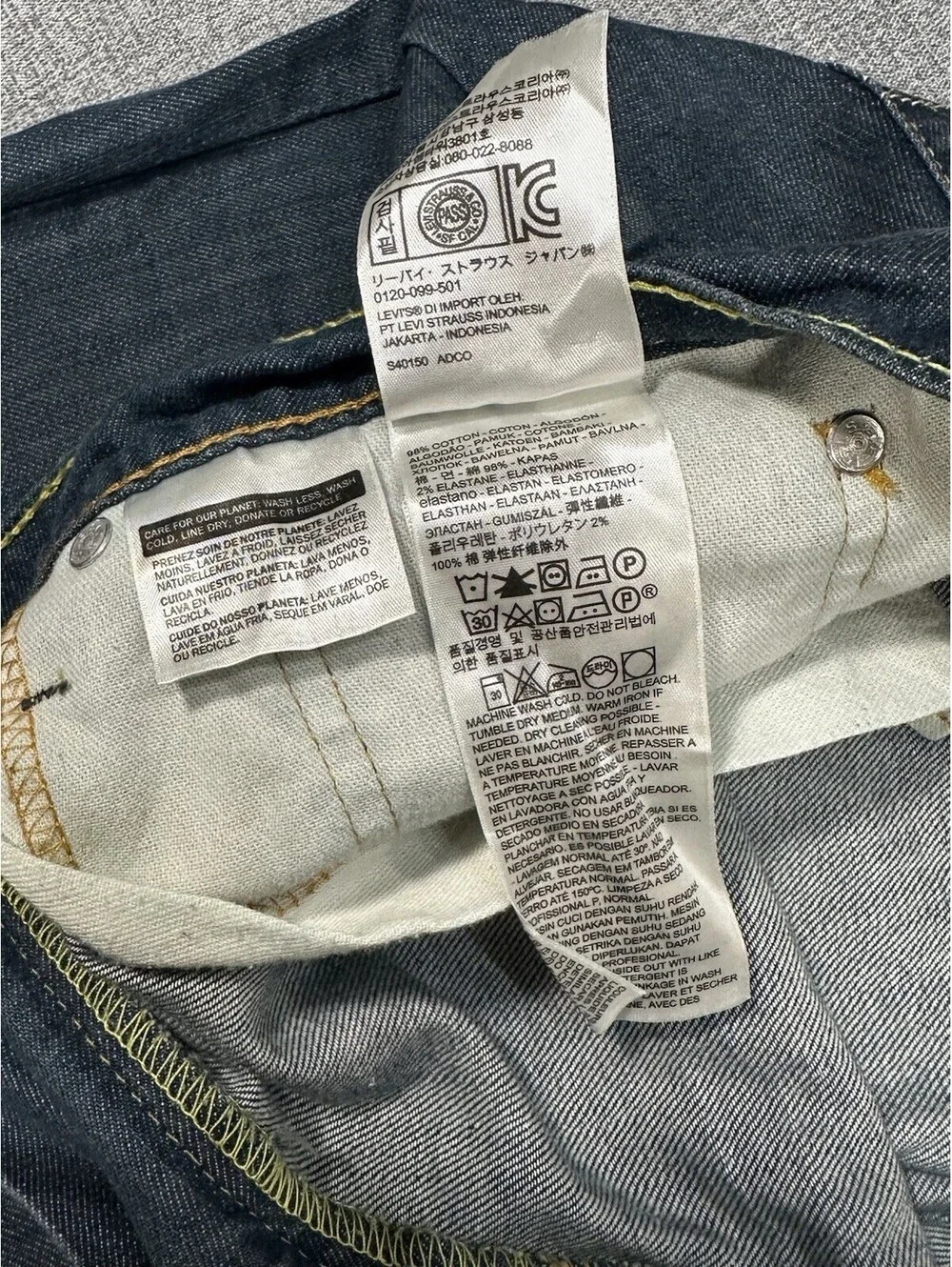 Levi’s 511 Slim Fit Jeans Men’s W33 L32 Dark Wash Straight Leg Denim